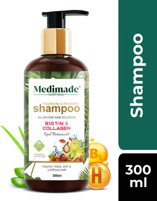 Medimade Volumizing & Thickening Shampoo with Biotin & Collagen - Pack of 1(300 ml)