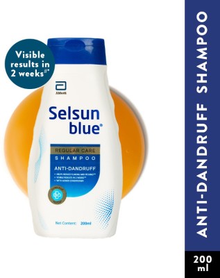 Selsun Blue Regular Care Anti Dandruff Shampoo, Clears away dandruff flakes(200 ml)