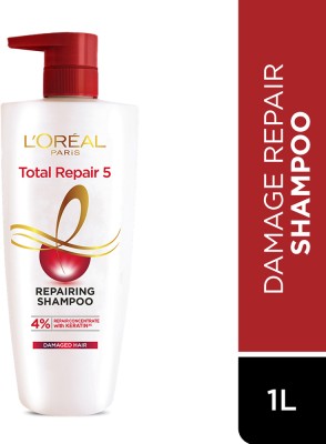 L'Oréal Paris Total Repair 5 Shampoo|For Damaged Hair with Pro-Keratin & Ceramide(1 L)