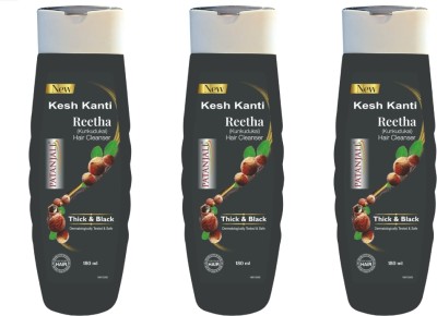 PATANJALI Kesh Kanti Reetha Hair Cleanser Shampoo 180ML 3PCS PACK(540 ml)