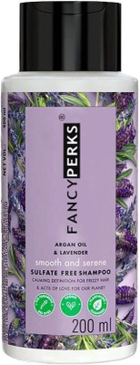 FANCYPERKS Argan Oil and Lavender Sulfate Free Smooth and Serene Shampoo 200 ML(200 ml)