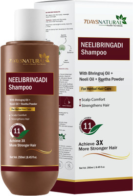 7days natural Neelibhringadi Kerala Ayurveda Hair Fall Dandruff Control Shampoo(250 ml)