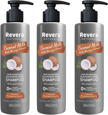 DOOMSDAY REVERA COCONUTS SHAMPOO FOR NOURISHING & SMOOTHING HAIRS PACK OF 200ml x 3(600 ml)