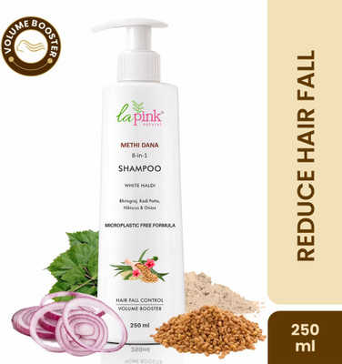 La Pink Methi Dana Shampoo 8-in-1 Anti Hair Fall | Strengthens Roots for Unisex(250 ml)