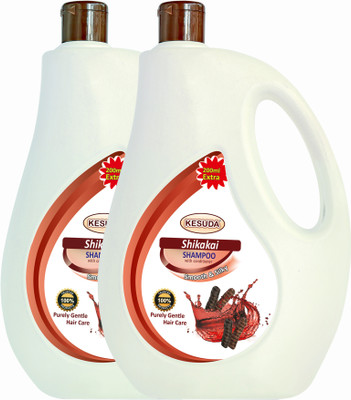 KESUDA Shikakai Shampoo With Pure Extract for Damage Control(2 L)