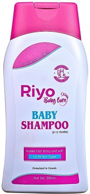 Riyo Herbs Baby Shampoo With Natural Amla & Green Tea Extract For Soft & Smooth Hair(200 ml)