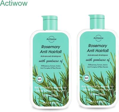 ACTIWOW Rosemary Shampoo For Promoting Healthy Hair Regrowth and Reducing Fall A001(500 ml)