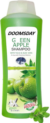 DOOMSDAY GREEN APPLE SHAMPOO WITH TULSI & ALOE VERA PACK OF 1(500 ml)