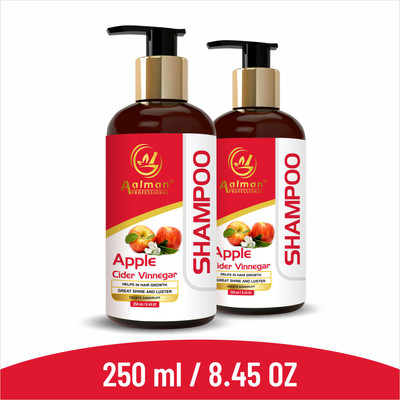 Aalman Professional Apple Cider Vinegar No Parabens & Sulphate Shampoo For Growth Hair(250 ml)