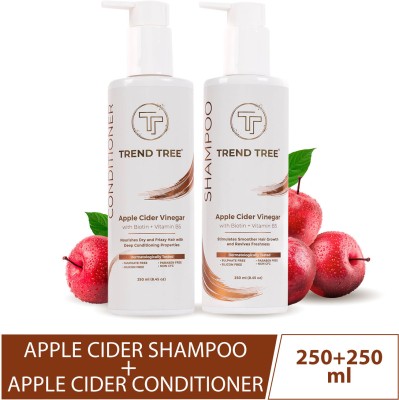 TRENDTREE Apple Cider Vinegar Shampoo And Conditioner Combo(500 ml)
