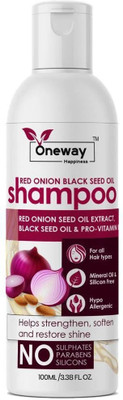 Oneway Happiness Red Onion Shampoo with Black Seed Oil(100 ml)