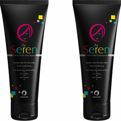 Seren Extra Mild Shampoo with Aloe Vera, Pro-Vitamin B5 for Gentle Cleansing(100 ml)