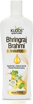 Kudos Ayurveda Bhringraj Brahmi Shampoo Pack of 1(500 ml)