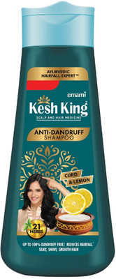 Kesh King Ayurvedic Anti-Dandruff Shampoo| Soothes itchy scalp | 21 herbs, curd & lemon(340 ml)