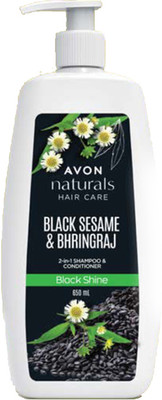 Avon Naturals Black Shine Bhringraj 2-in-1 Shampoo & Conditioner(650 ml)