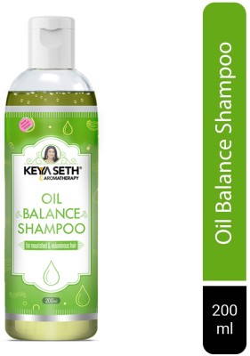 KEYA SETH AROMATHERAPY Oil Balance Shampoo, For Oily Scalp & Anti-Dandruff, Makes Hair Bouncy & Volume Boost for Thin Hair with Pro -Vitamin B5 & Essential of Lemon & Lavender.(200 ml)