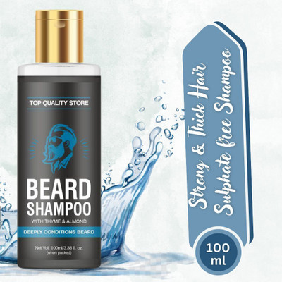 Top Quality Store Beard Shampo With Natural Thyme,Rice oil,Almon & Fruit Extract(100 ml)