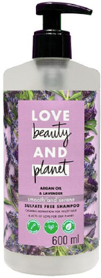 Love Beauty And Planet Argan Oil and Lavender Sulfate Free Smooth and Serene Shampoo(600 ml)