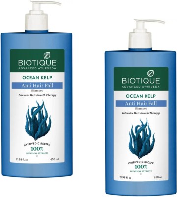 BIOTIQUE Ocean Kelp Anti Hair Fall Shampoo - 650ML (Pack of 2)(1300 ml)