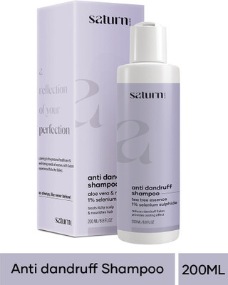 saturn by ghc Anti-Dandruff Shampoo, Provides Cooling Effect & Reduces Dandruff Flakes(200 ml)
