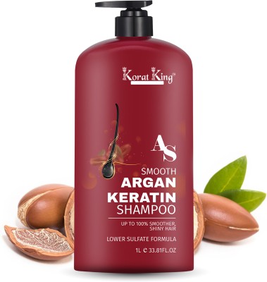 KORAT KING ARGAN Hairfall Defence Shampoo, With Keratin, Controls Hair fall(1 L)