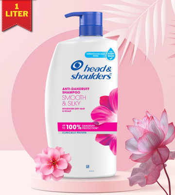 Head and Shoulders Smooth and Silky, Anti Dandruff Shampoo nourish dry scalp and hair(1000 ml)