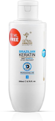 Global Amazon Secrets Premium Brazilian Keratin Shampoo For Men and Women(200 ml)