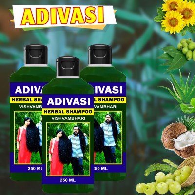 Vishvambhari Neelambari Hair Care Adivasi Herbal Hair Shampoo Made by Pure Ayurvedic Herbs(750 ml)