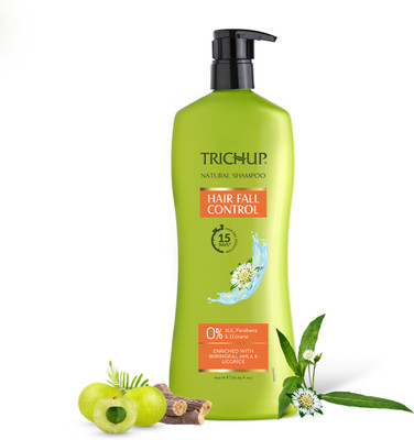 TRICHUP Hair Fall Control Shampoo | Enriched with Bhringraj | Get Healthy & Shiny Hair(640 ml)