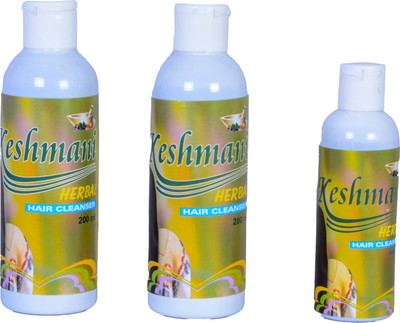 Keshmani shampoo 200ml pack 2 and 100 ml pack 1(500 ml)