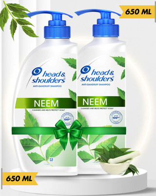 Head and Shoulders Neem, Anti Dandruff Shampoo, Protecting Scalp(1300 ml)