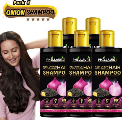 Phillauri Red Onion Black Seed Oil Shampoo For Hair Growth and Silky Hair(500 ml)