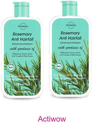 ACTIWOW Rosemary Shampoo For Detoxifying Scalp and Preventing Thinning A001(500 ml)