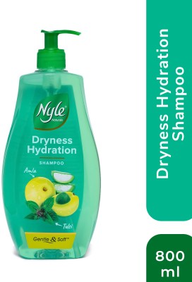 Nyle Naturals Dryness Hydration Shampoo, With Tulsi, Amla and Aloe Vera(800 ml)