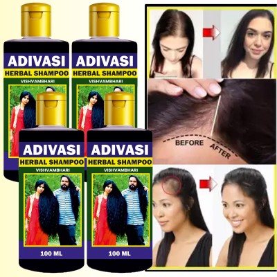 Vishvambhari Hair Shampoos for Hairfall Control, Anti Dandruff with Bhringraj(400 ml)