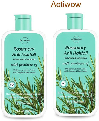 ACTIWOW Rosemary Shampoo For Improving Hair Volume and Reducing Thinning Hair A001(500 ml)