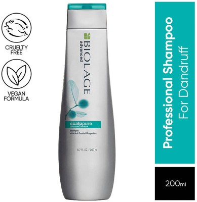 BIOLAGE SCALPPURE Anti-Dandruff Shampoo, 72 HR Scalp Detox, Vegan, No Added Parabens(200 ml)