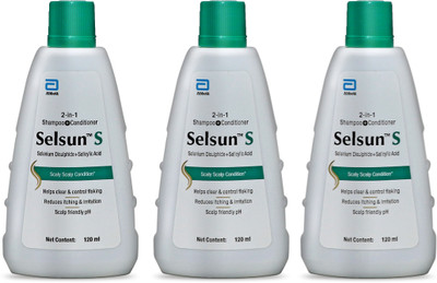 Selsun 2-in-1 Anti-Dandruff Shampoo + Conditioner (120 ml x Pack of 23(480 ml)