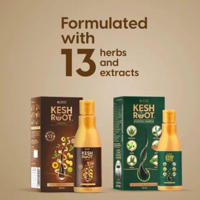 KESH ROOT Shampoo and oil 100ML | Hair Fall Control Shampoo and oil with Bhringraj 2(100 ml)