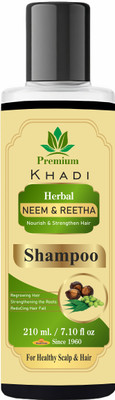 Premium Khadi Natural Neem & Reetha Shampoo(210 ml)