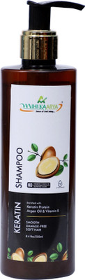 MIHIKAARYA Keratin Shampoo(250ml) enriched with Keratin Protien, Argan Oil & Vitamin E(250 ml)