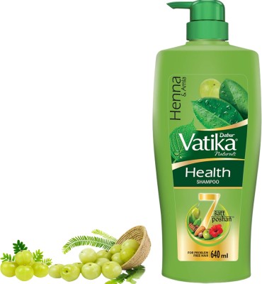 DABUR VATIKA Vatika Health Shampoo Heena & Amla Pack of ONE(640 ml)