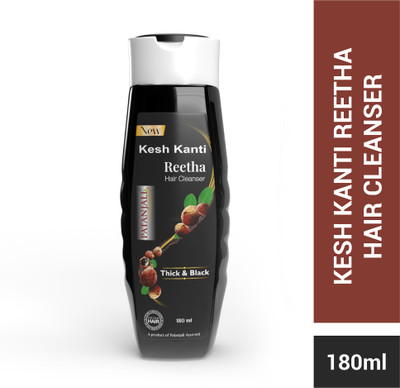 PATANJALI Kesh Kanti Reetha Hair Cleanser Shampoo with Bio-Actives, Phyto Keratin(180 ml)