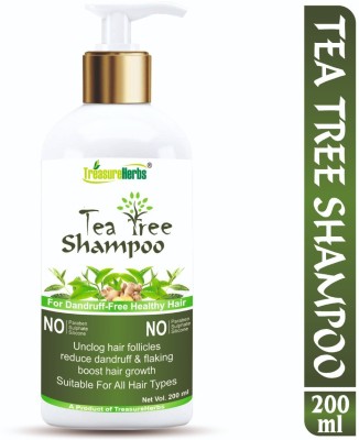 TreasureHerbs Tea Tree Anti Dandruff Shampoo for Men & Women(200 ml)