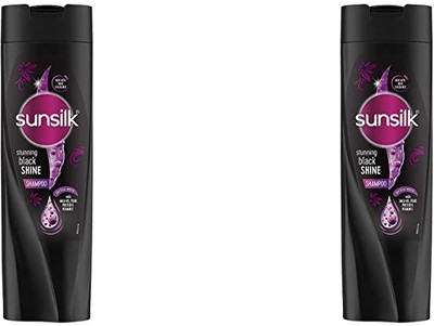 SUNSILK STUNNING BLACK & SHINE SHAMPOO 360 ML PACK OF 2(360 ml)