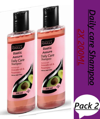 ASSURE Daly Care shampoo Enriched with Avacado & Rosemary Pack of 2) Combo Pack(400 ml)