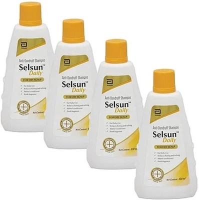 Selsun Daily Anti-Dandruff Shampoo_120 ml ( Pack of 4 )(480 ml)