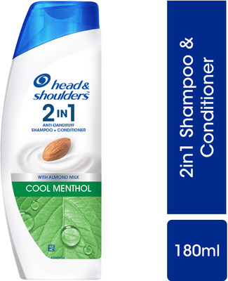 HEAD & SHOULDERS 2-in-1 CoolAnti Dandruff Shampoo + Conditioner With Almond Milk(180 ml)