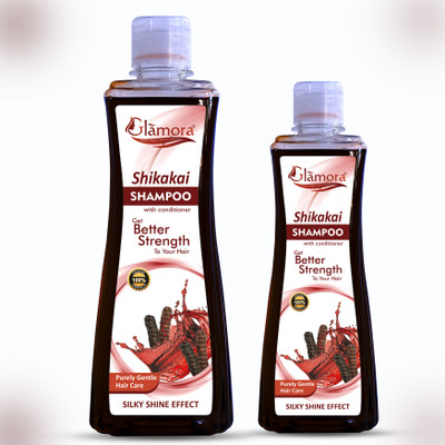 Glamora Advanced Formulated Shikakai Shampoo for Silky And Shiney Hair(600 ml)