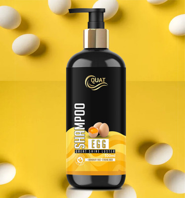 QUAT Egg Protein Formula Shampoo – Deep Nutrition for Smooth & Shiny Hair(300 ml)